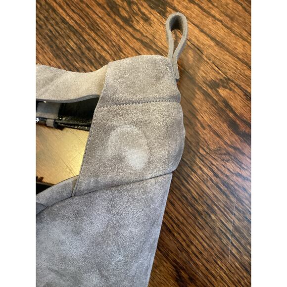 Balenciaga Paris Taupe Tan Suede Strappy Ankle Wrap Espadrille Platform Heels 9 - Picture 6 of 9